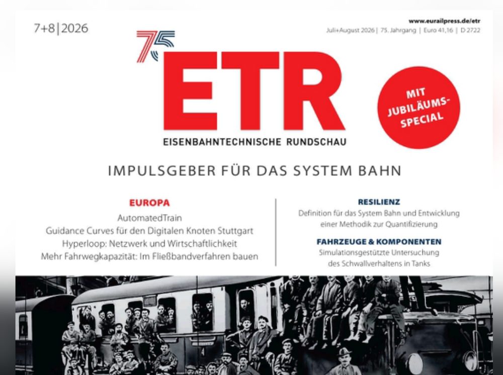 Titelseite des ETR-Fachartikels über die Stahlschwelle und den DURSLEEPER
